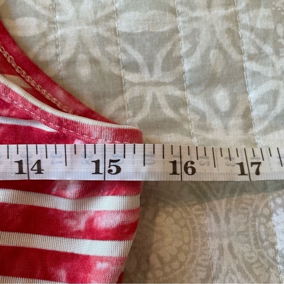 5th & Love Red White Stripe Sleeveless Swimsuit Coverup Dress Small - Picture 8 of 10